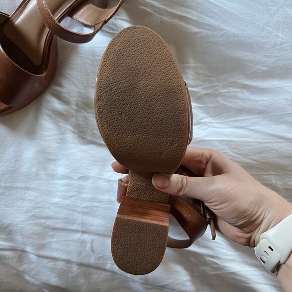 FORTRESS OF INCA Hannah Heeled Sandals in Brown Size 37 casual summer ankle - Picture 6 of 8